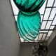 Large Green Murano vase by IVM Mazzega, art spiral glass