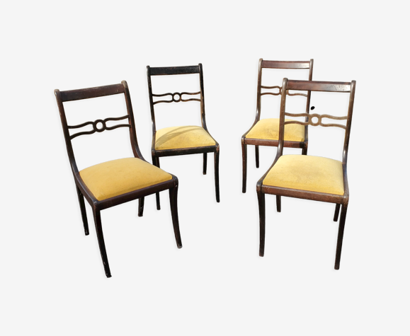 Lot de 4 chaises année 70