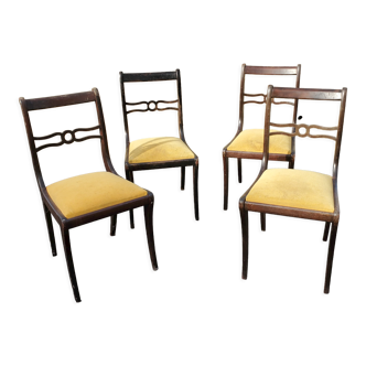 Lot de 4 chaises année 70