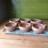 Ensemble de 6 tasses à café en grès