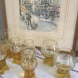 Glasses 1965-1970 in the style of Murano