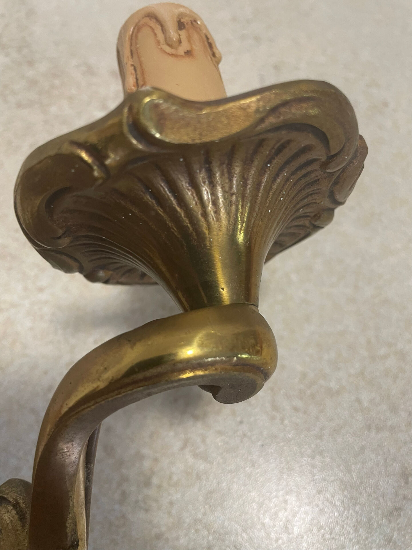 Set of 2 Louis XV bronze wall lights