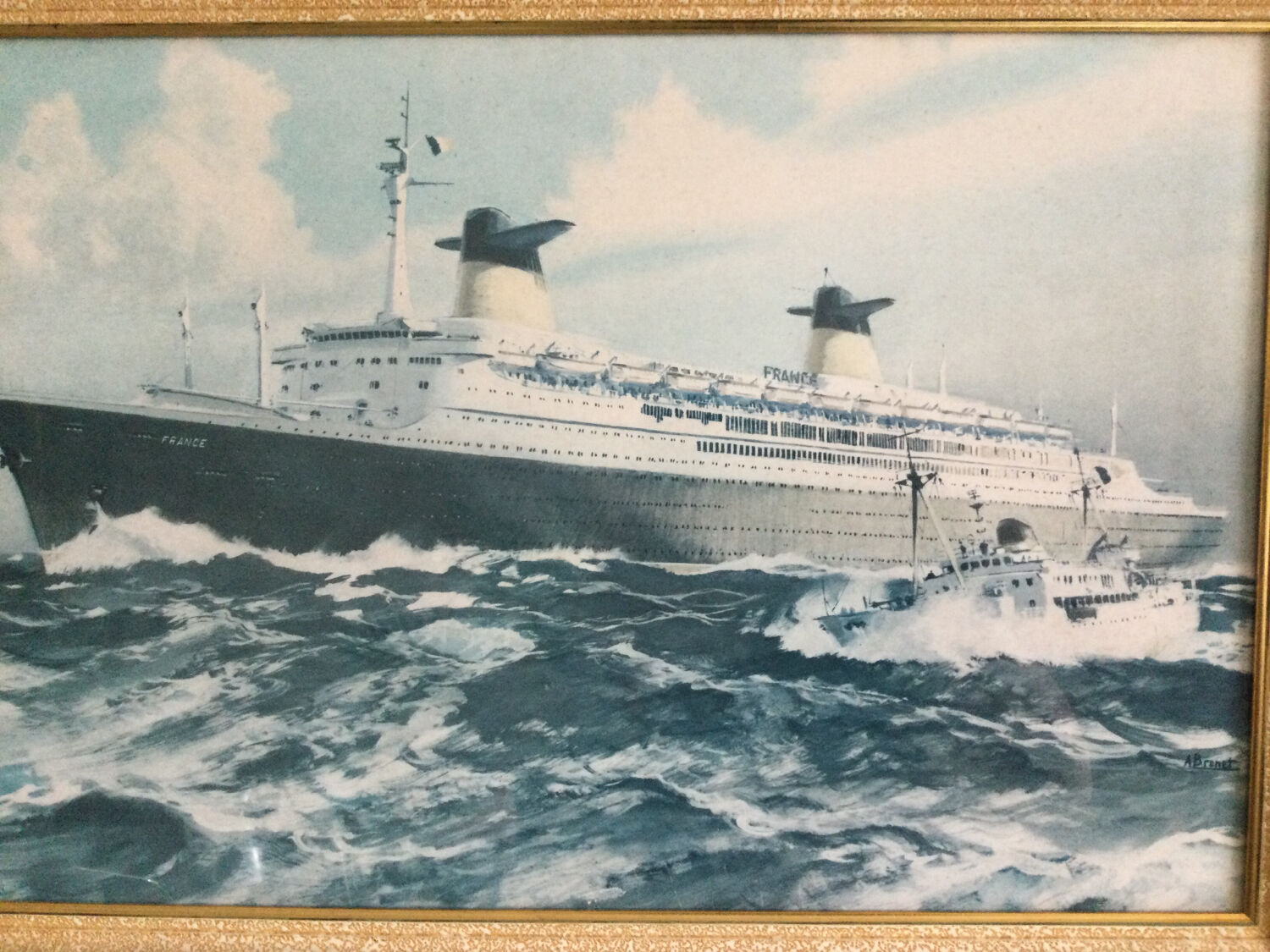 Reproduction Le France by Albert Brenet