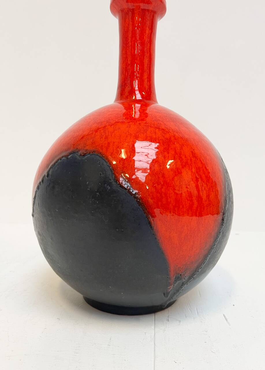 Spherical ceramic lamp in West Germany style, 1960s