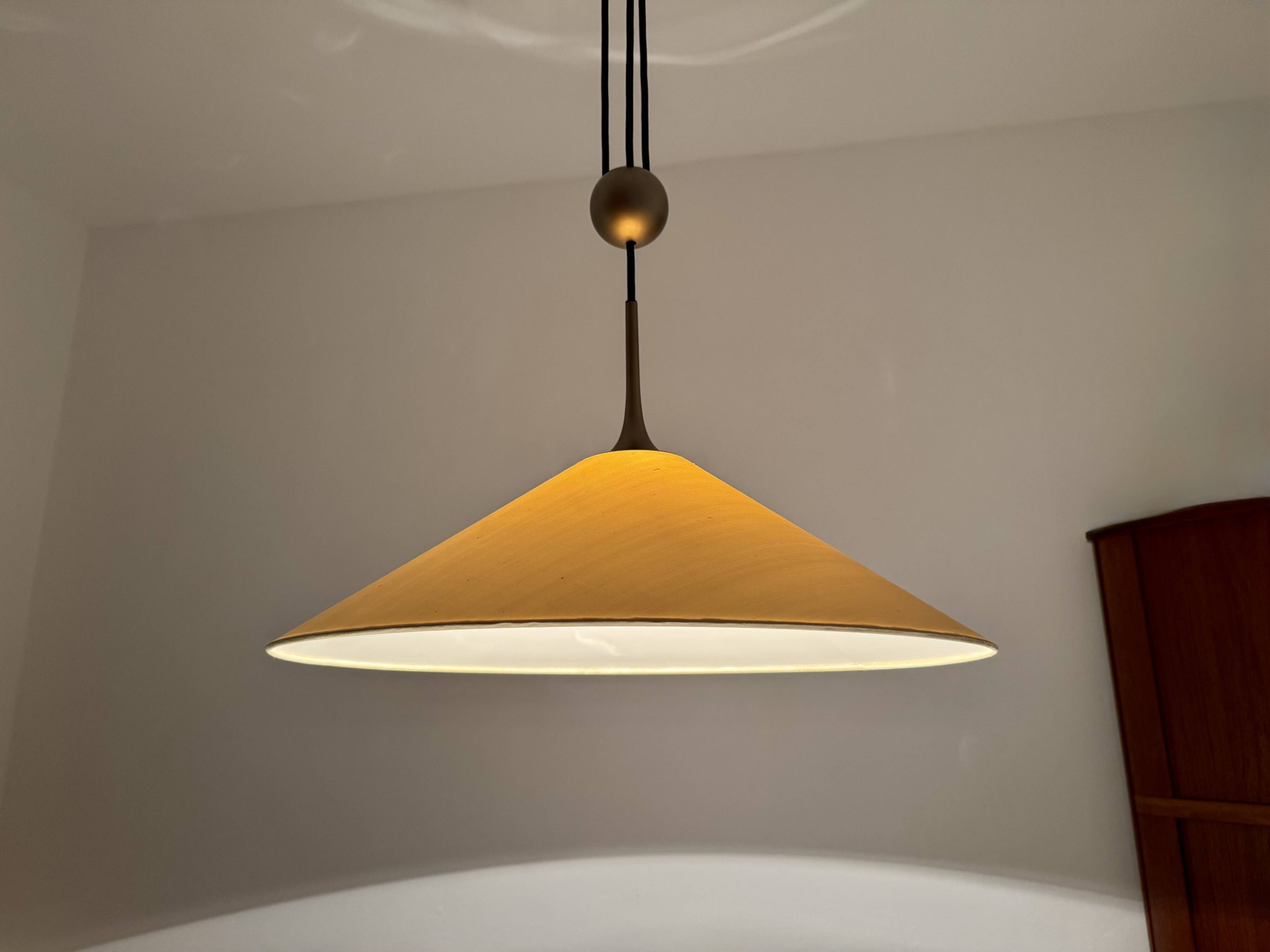 Large Adjustable Pendant Lamp with Counterweight by Florian Schulz