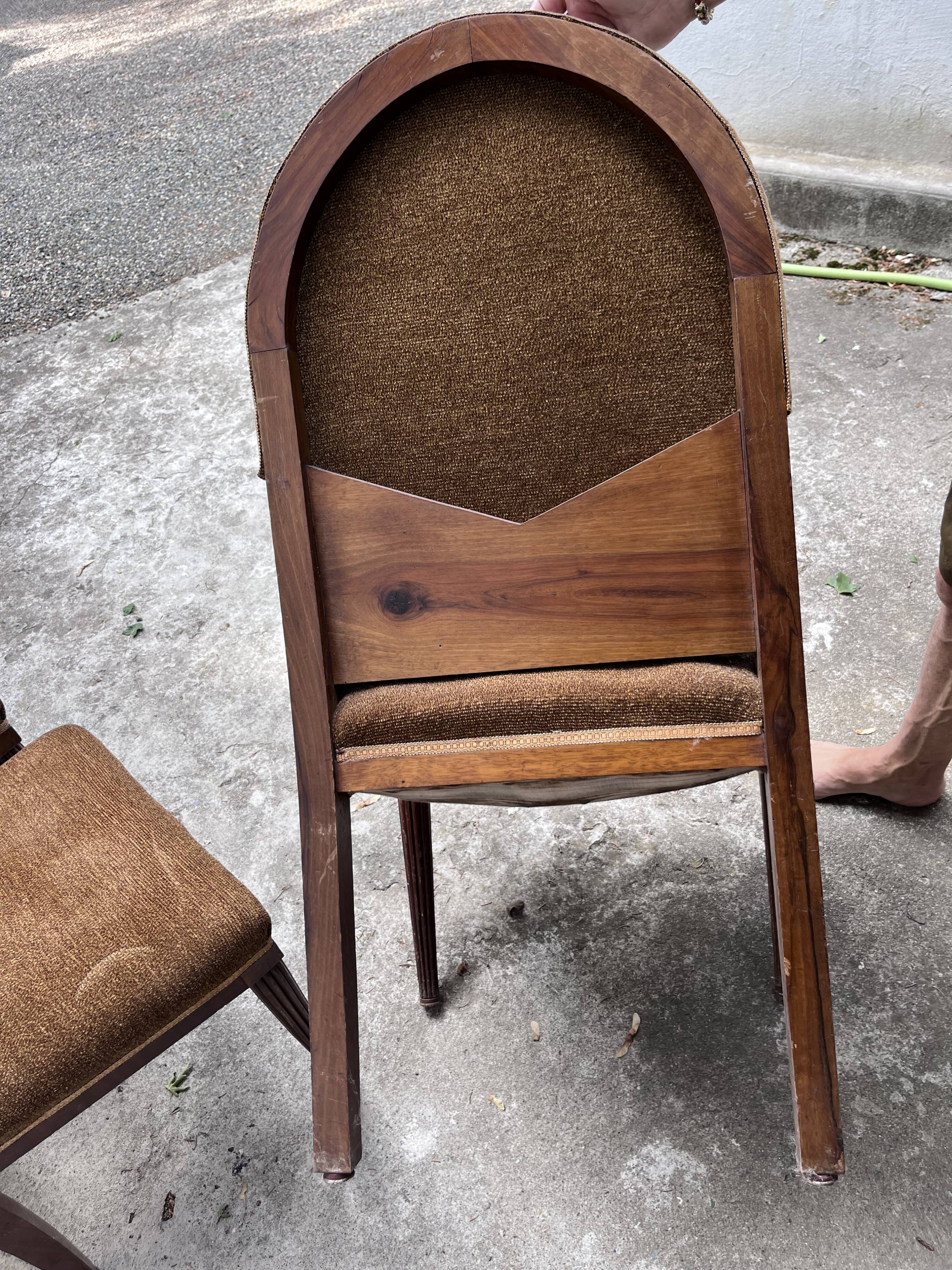 Salon Art Déco 1930 – 2 fauteuils et 4 chaises