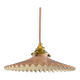 Opaline pendant light in pink and white painted glass, delivered with new cable and socket