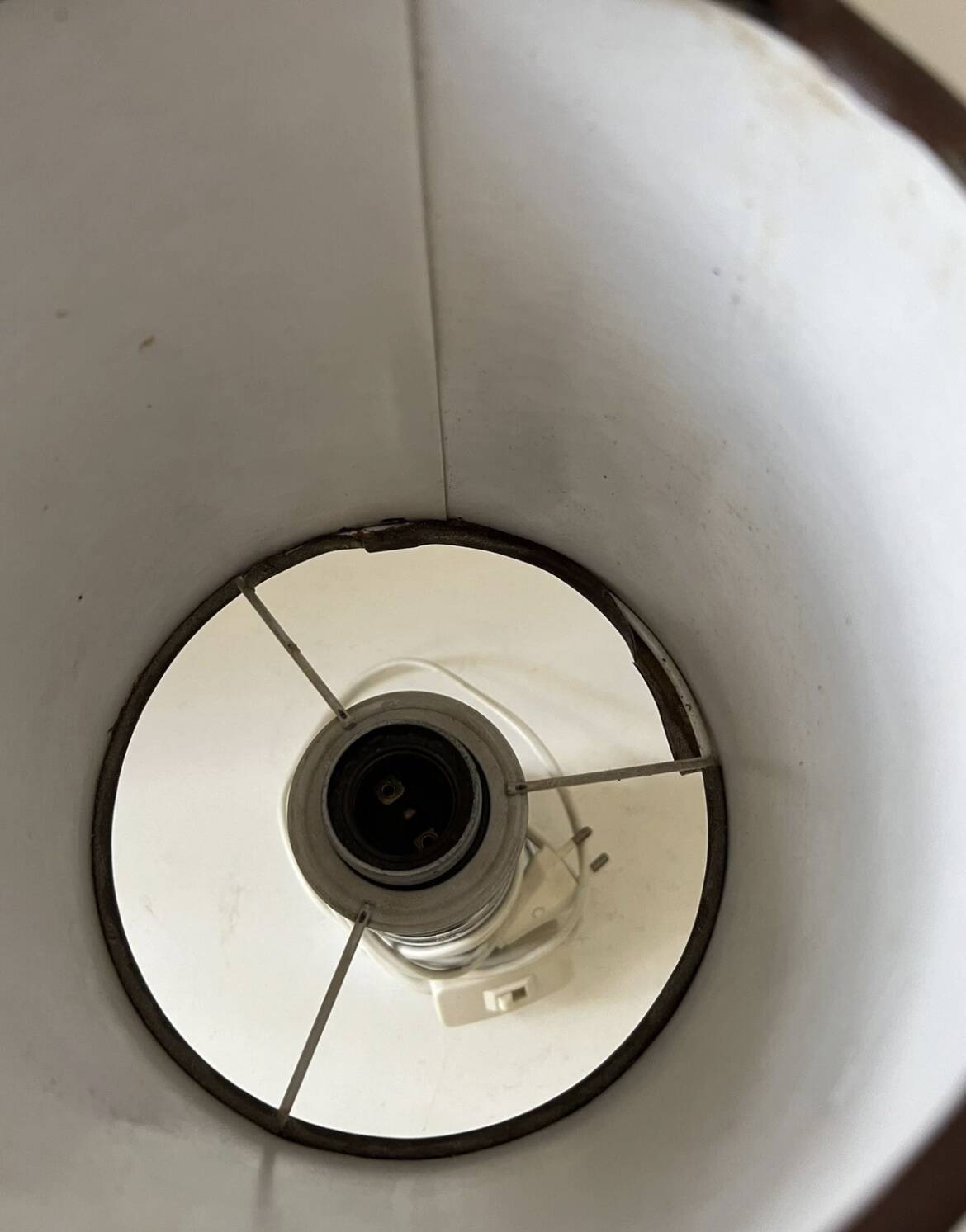 Vintage Chrome and Leatherette Lamp Base Roche Bobois 1975