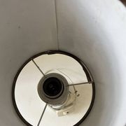 Vintage Chrome and Leatherette Lamp Base Roche Bobois 1975