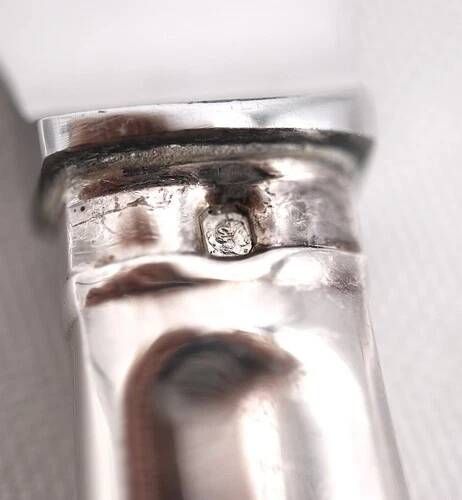 Cardeilhac Christofle 10 silver table knives Minerva Uniplat excellent condition