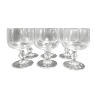 PRODUIT BHV - 6 crystal wine glasses