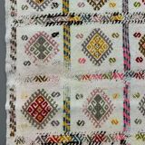 Small Vintage Turkish Kilim Rug 105x70 cm Wool Kelim