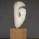 Large Abstract Alabaster Stone Sculpture. 1970s