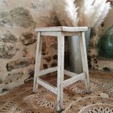 Weathered workshop stool