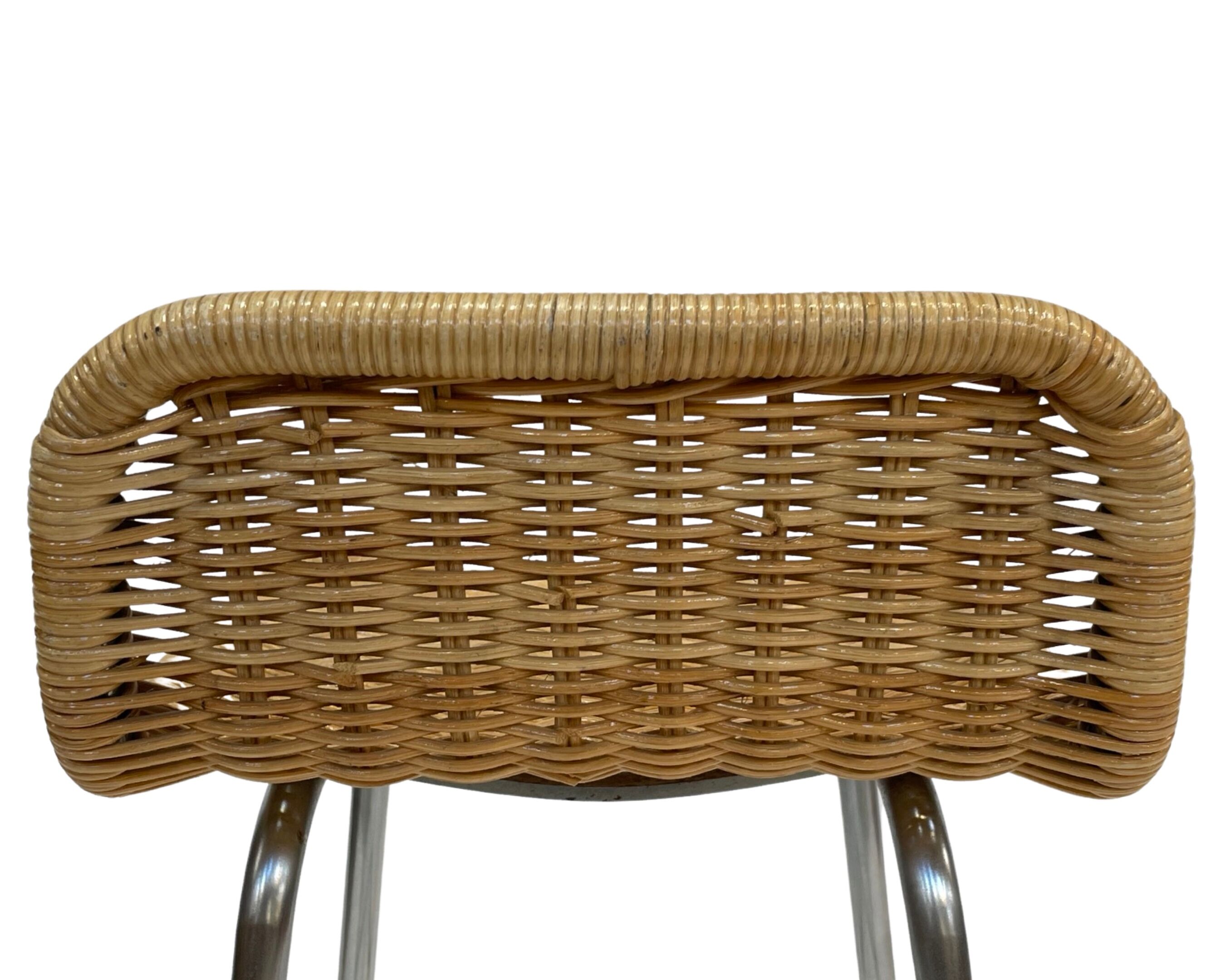 Vintage stool barstool Dirk van Sliedregt Rohe Noordwolde