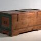 Antique wedding chest painted in pine – Austro-Hungarian Empire, 1841