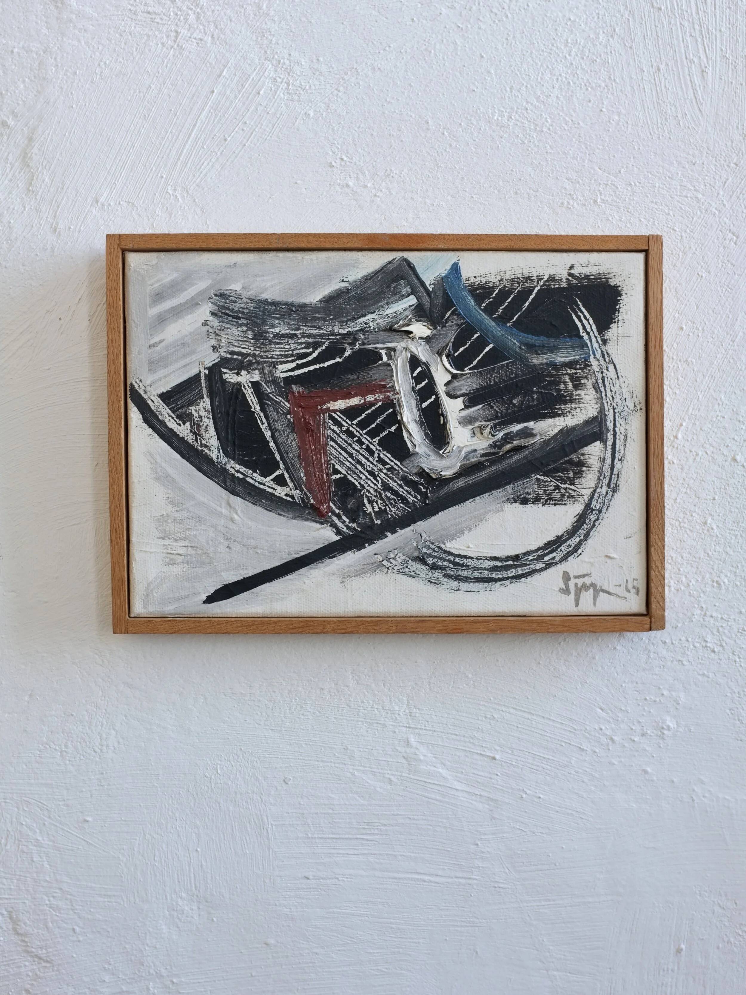 Lars Sjögren abstract oil painting | Sweden | 1965