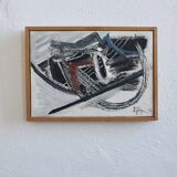 Lars Sjögren abstract oil painting | Sweden | 1965