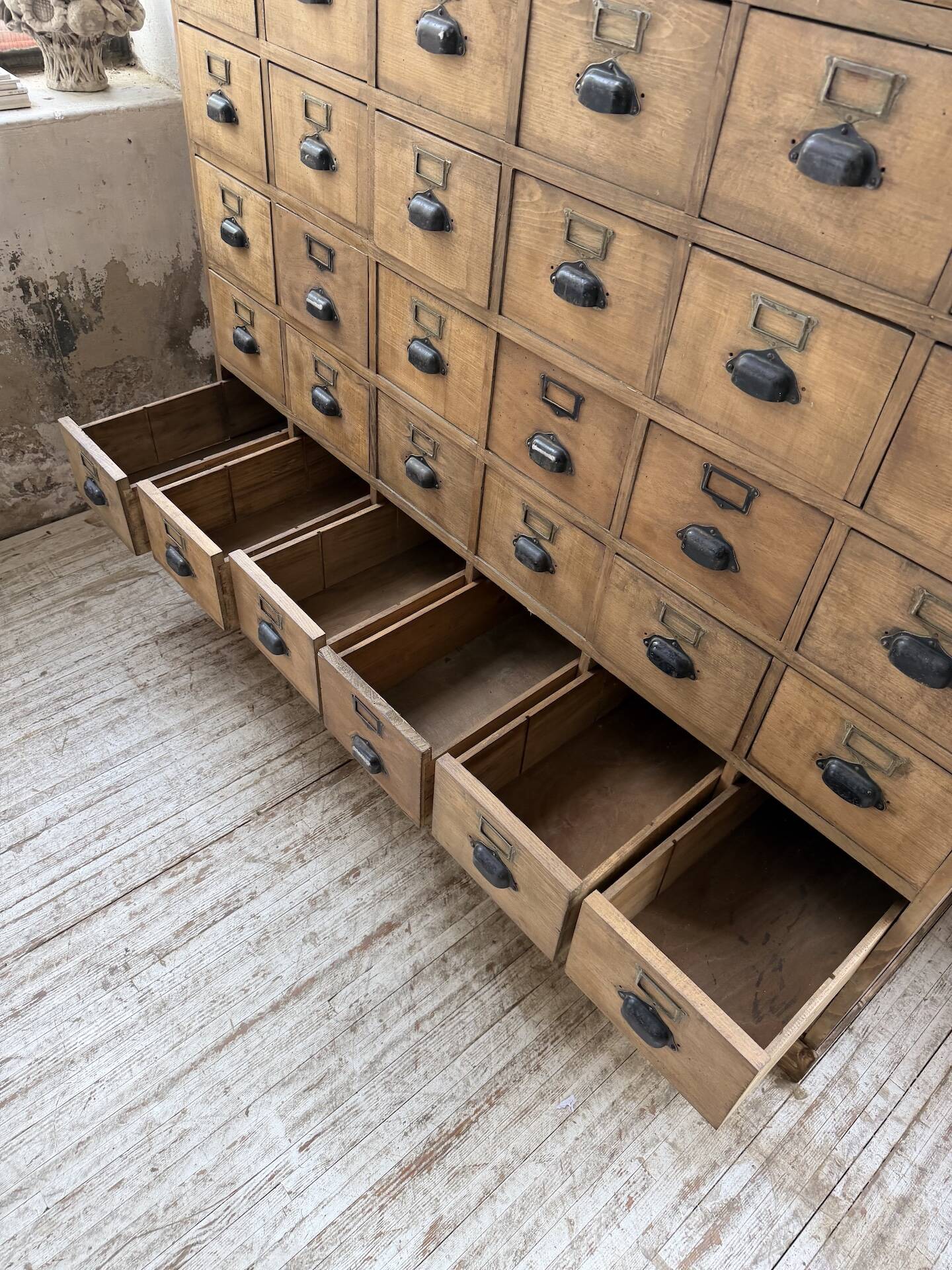 1950s pine workbench XL 160cm