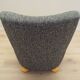 Grey armchair, Scandinavian design, production: Denmark