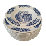 12 english style hollow plates