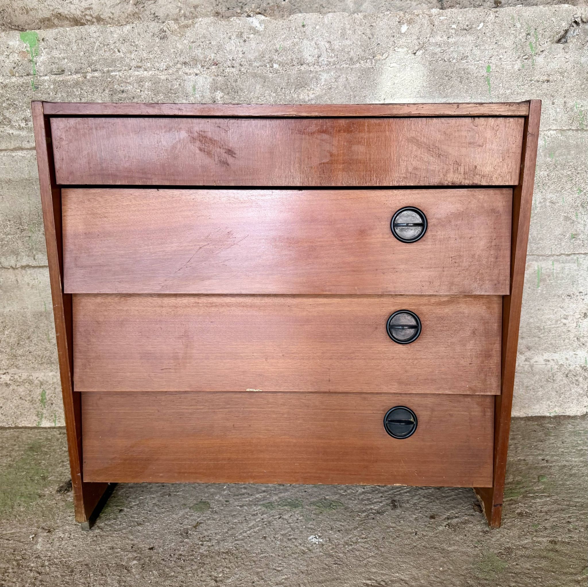 Vintage teak shoe cabinet – 1960s