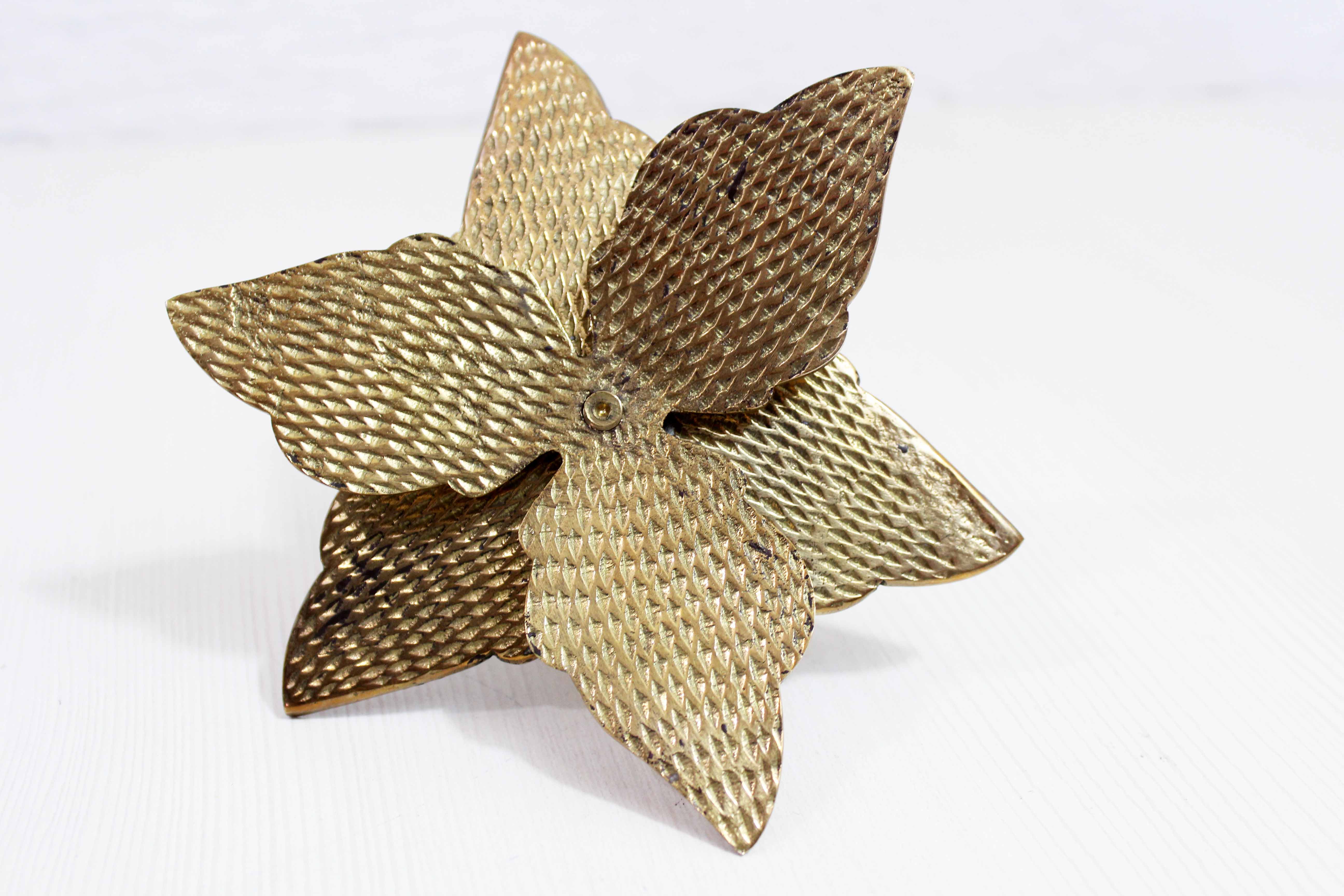 Vintage brass candle holder