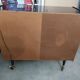 Meuble bar vintage 1950 sur roulettes