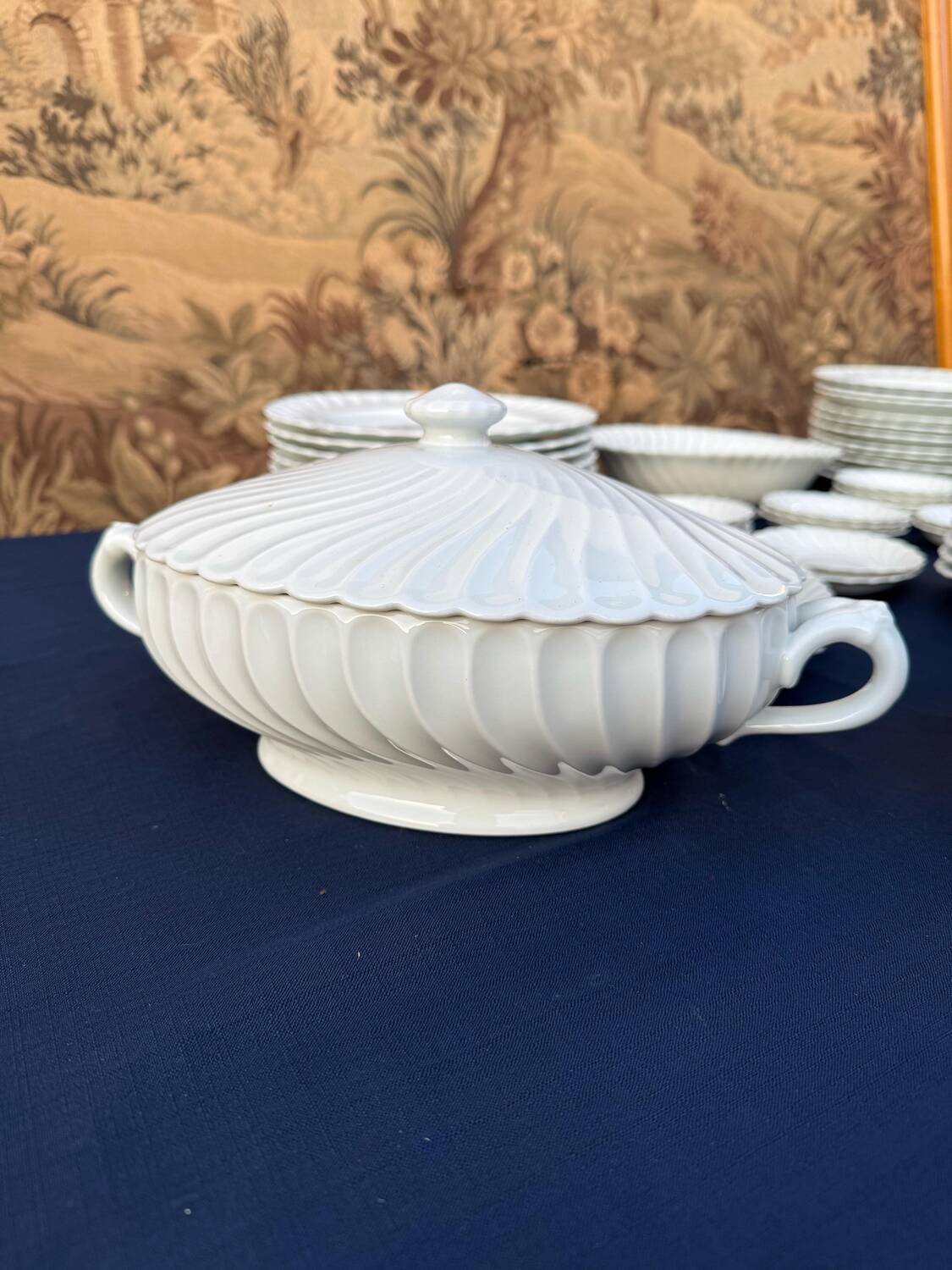 Antique and important Haviland Limoges Porcelain Dinner Service