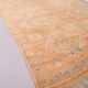 Grand tapis marocain vintage 188 x 387 cm - Tapis berbère couleur pêche - Tapis fait main