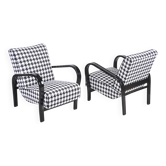 Art Deco Armchairs by Koželka and Kropáček, Czech, 1930s, Set of 2