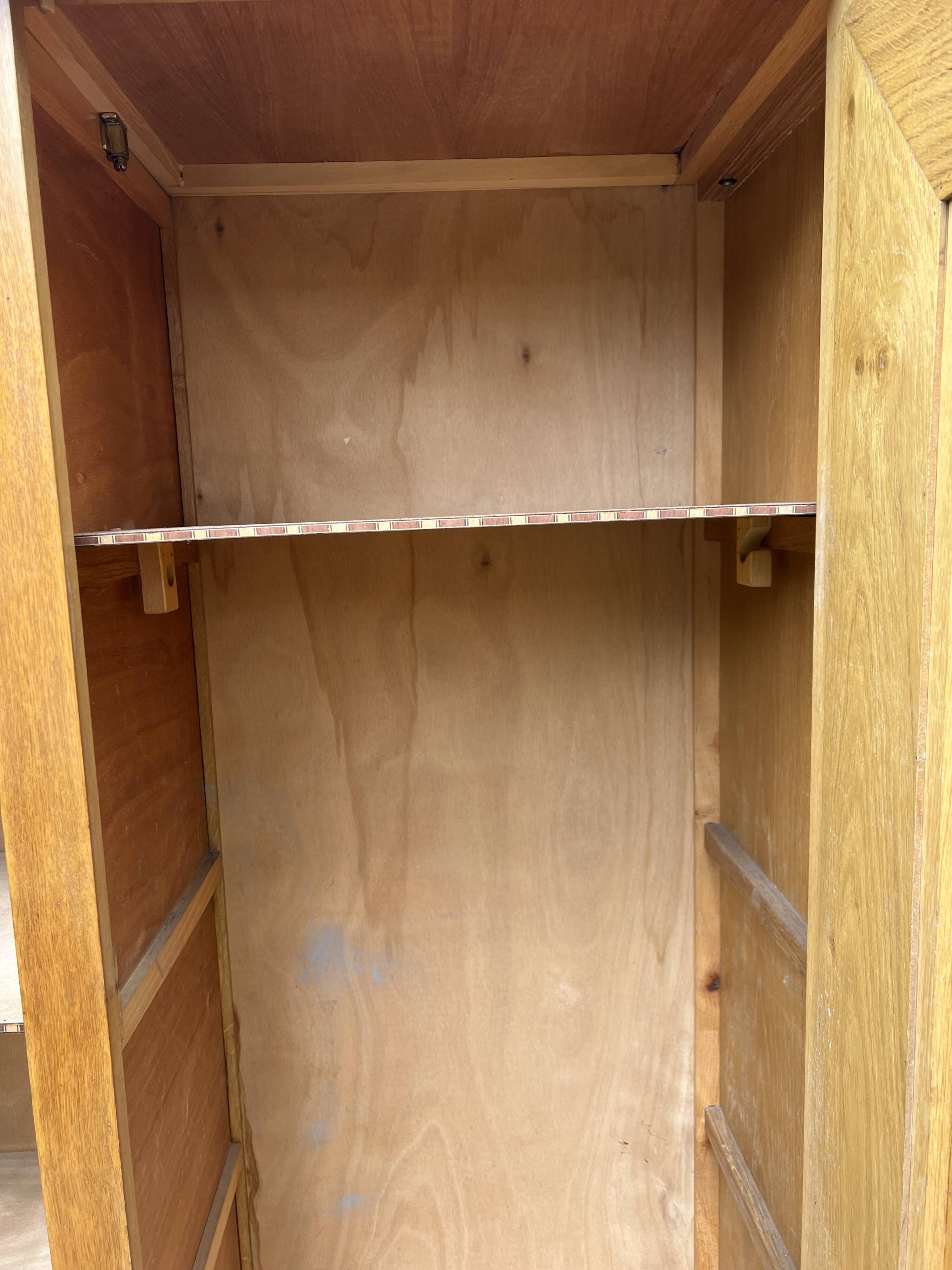 Parisian wardrobe in wood and rattan