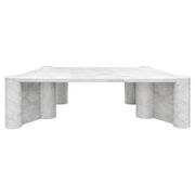 Jumbo Square Coffee Table by Gae Aulenti for Knoll, 1965, White Carrara, Italy