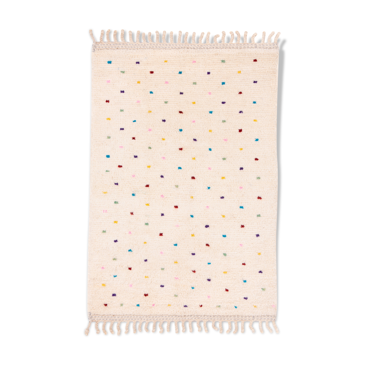 Azilal Berber carpet with dots of colour 163 x 110 cm