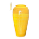 Yellow glazed ceramic vase