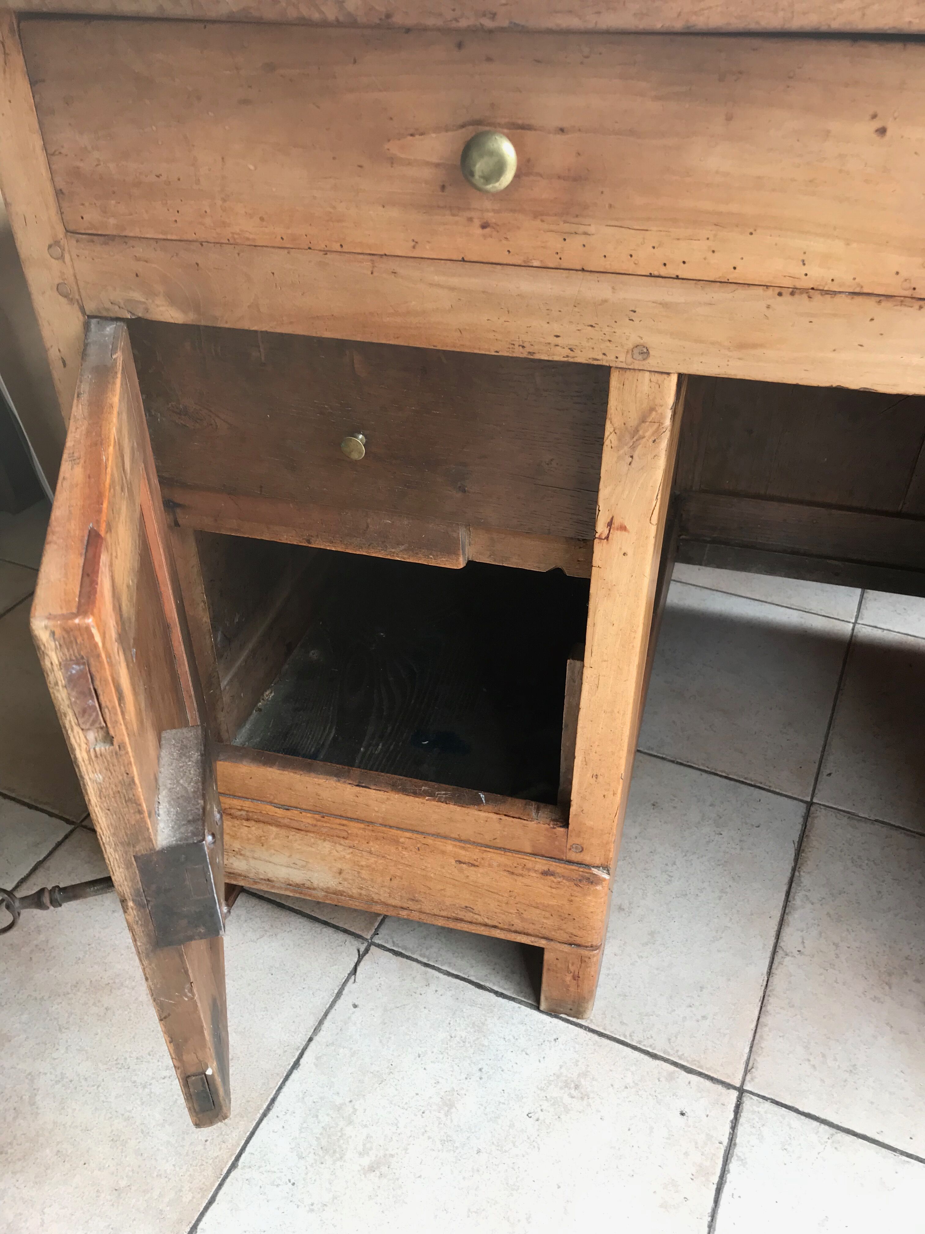 Bureau en bois vintage années 1960