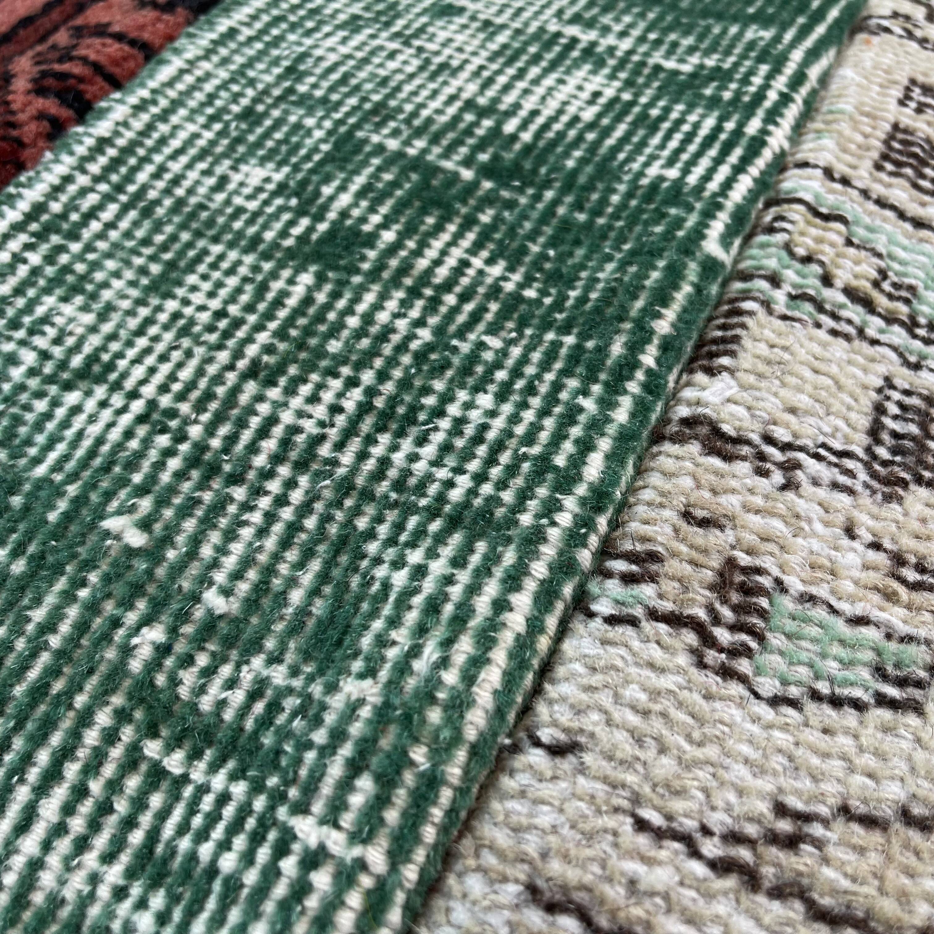 Turkish patchwork rug cushion cover 40x40 cm