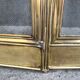 19th-century fireplace screen by Bouhon Frères in brass