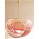 Contemporary Exagonal Bundled Triedro Murano Glass Chandelier