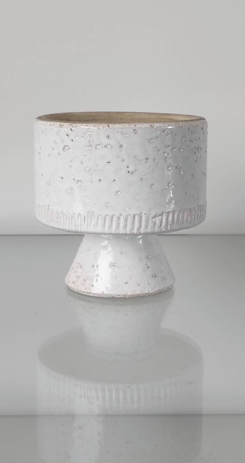 Ceramic pot cover, 70's