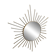 Vintage brass sunburst mirror 1970s