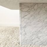 Carrara marble coffee table (Italy)