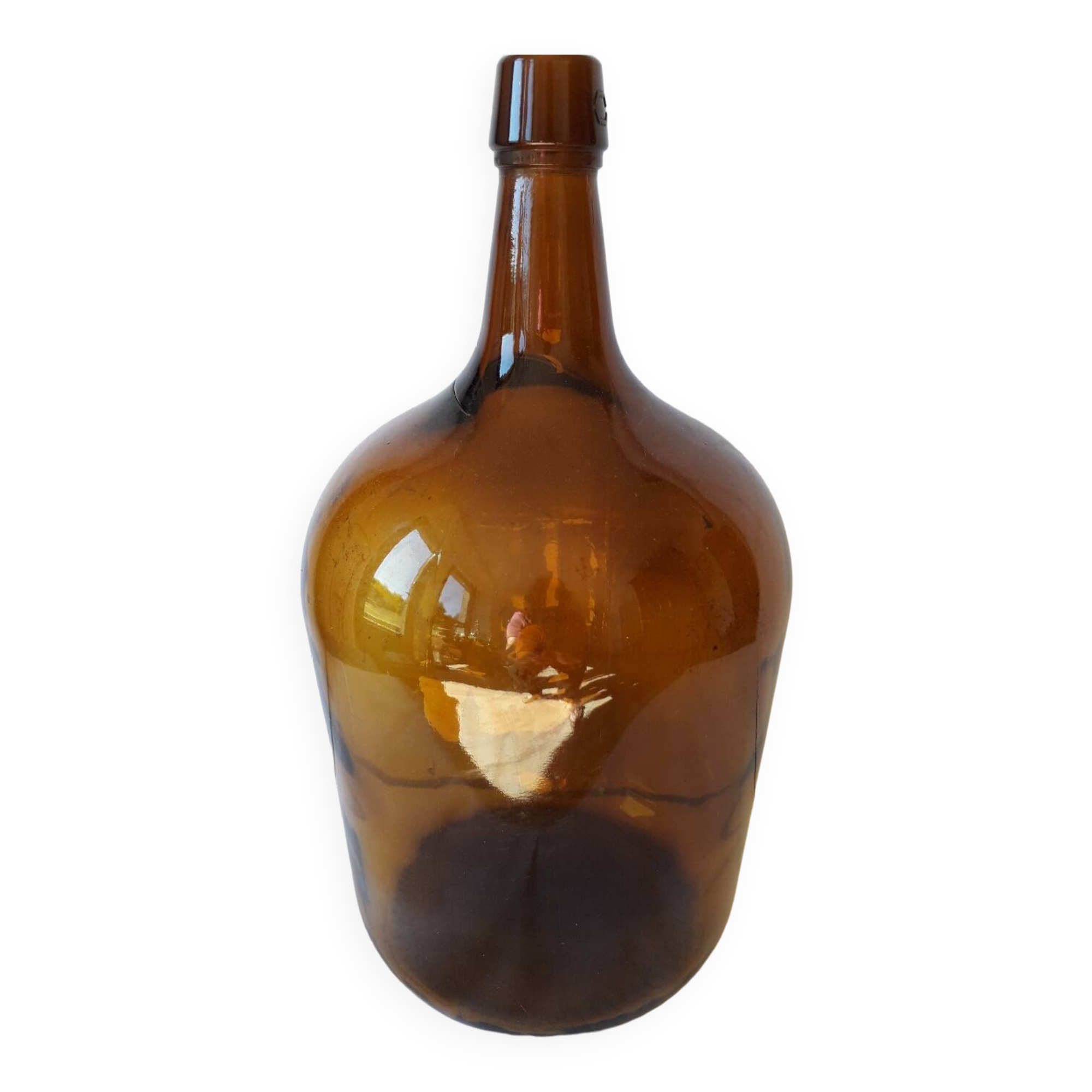 Dame-Jeanne en verre ambré
