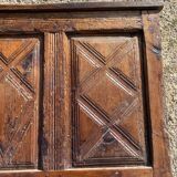 Antique wood headboard