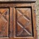 Antique wood headboard