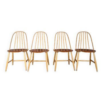 Ensemble de chaises en bois, Suède 1960