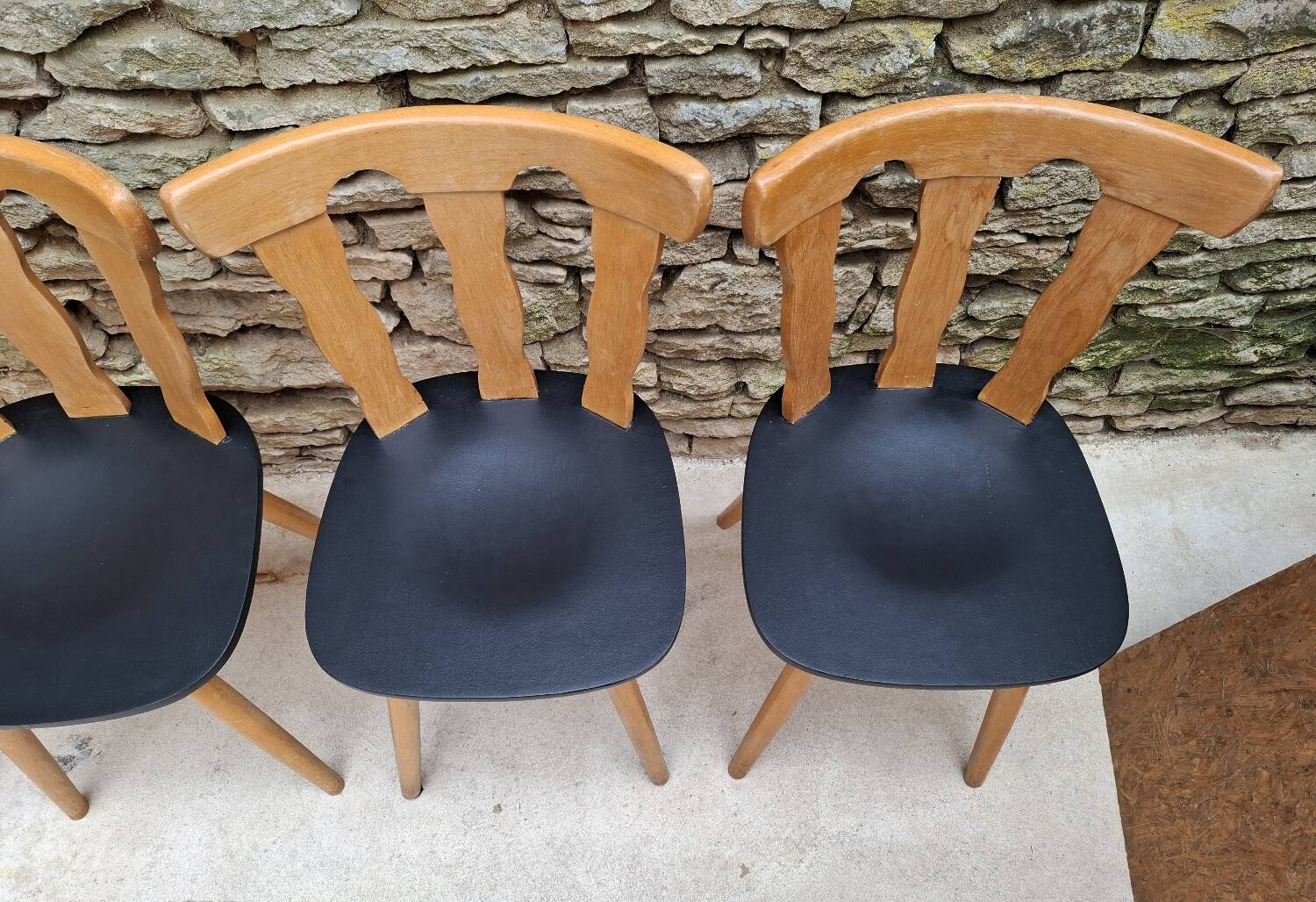 Set of 12 bistro chairs