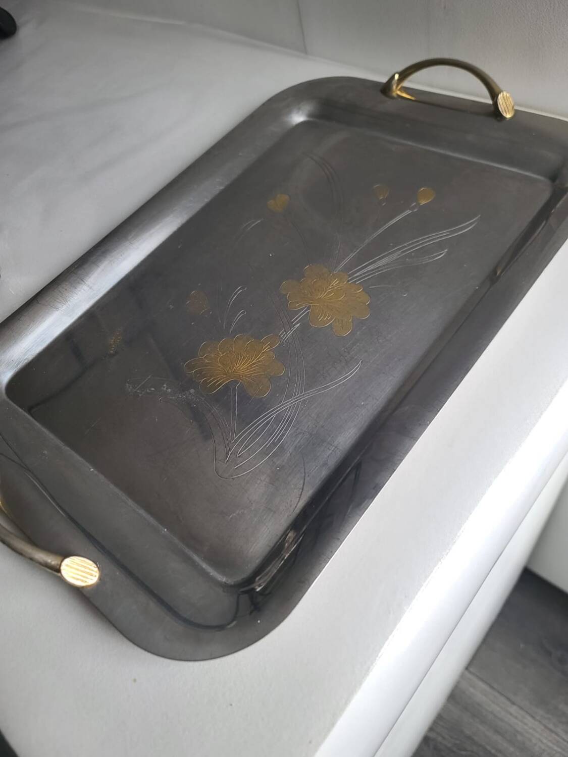 Large Vintage Retro Decorative Serving Tray #PLMR