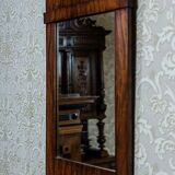 19th-Century Biedermeier Pier Glass in Dark Brown Mahogany Frame, 1890s