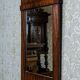 19th-Century Biedermeier Pier Glass in Dark Brown Mahogany Frame, 1890s
